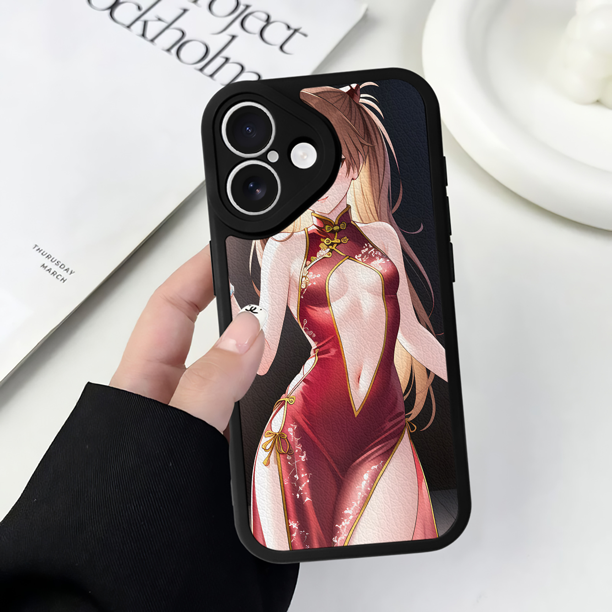（画像用） EVA 新世紀エヴァンゲリオン 【iPhone 16シリーズ対応】シリコンスマホケース（レザー調） 材質：シリコン